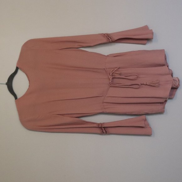 Rosy Blush Bell Sleeve Romper | 020 - Picture 2 of 6